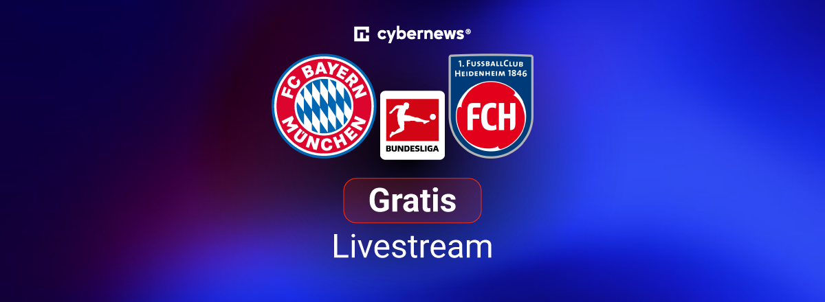 FC Bayern vs. Heidenheim, Logos, Bundesliga, blau