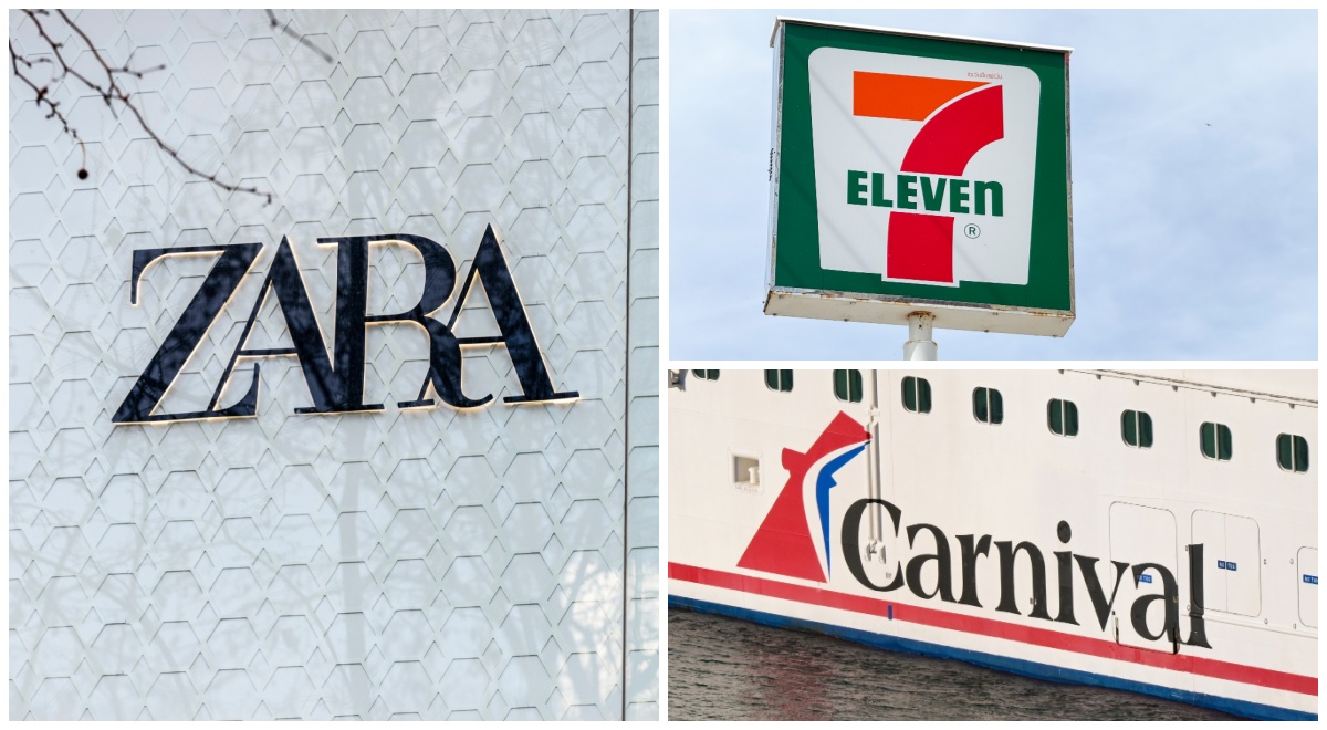 Zara, 7-Eleven, Carnival Cruise