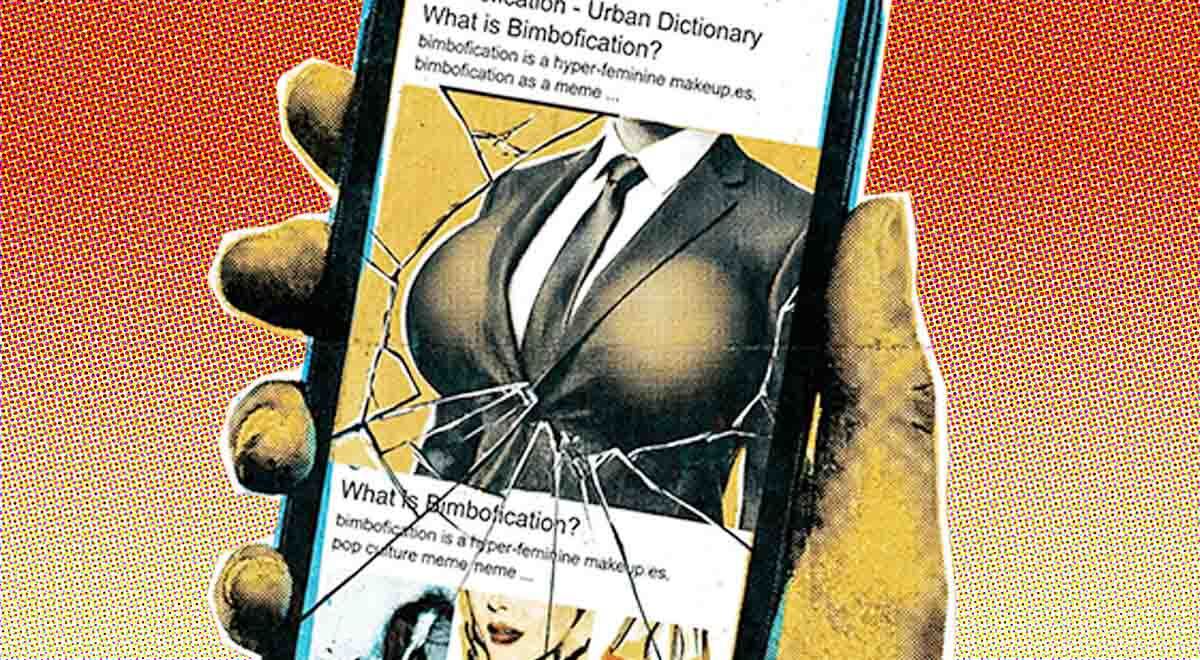 A crossdresser searching the term "bimboification"