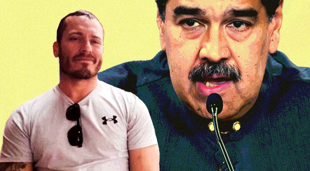 maduro, thick black eyebrows, moustache, black mic, Van Dyke, male in white t-shirt, black glasses