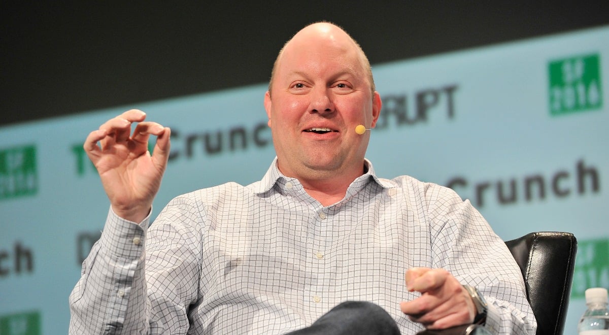 Entrepreneur Marc Andreessen speaks onstage during TechCrunch Disrupt SF
