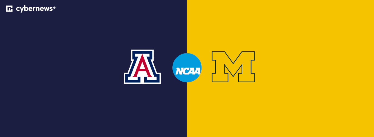 ncaa men final four michigan vs arizona