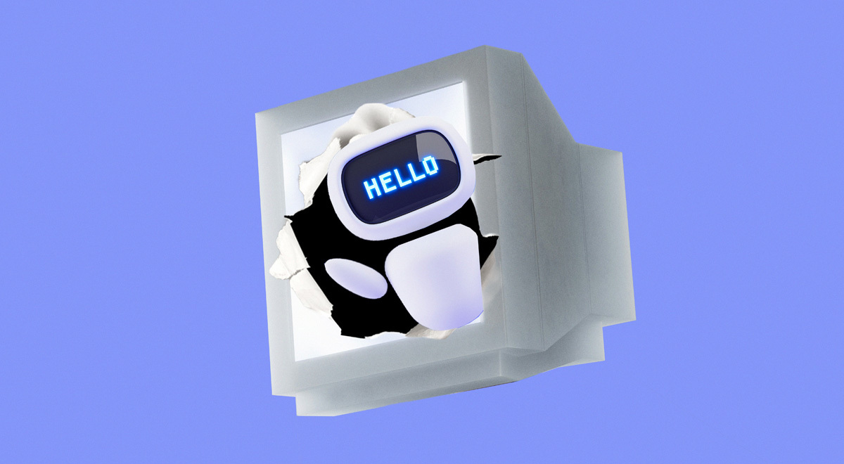 robot that is saying hi