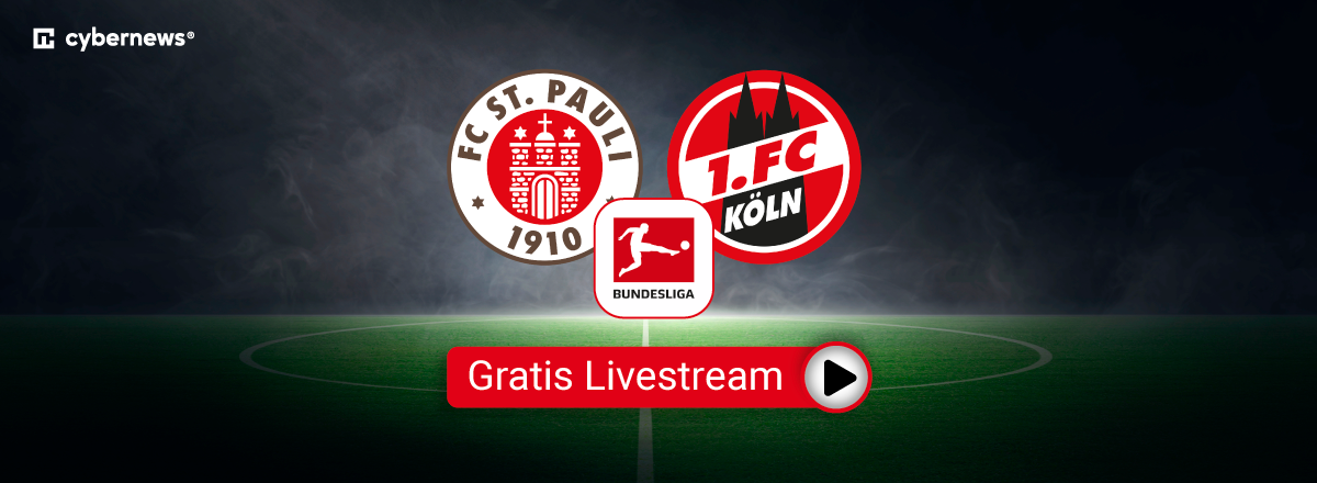 FC St. Pauli vs. 1. FC Köln, Team Logos, Bundesliga kostenlos schauen