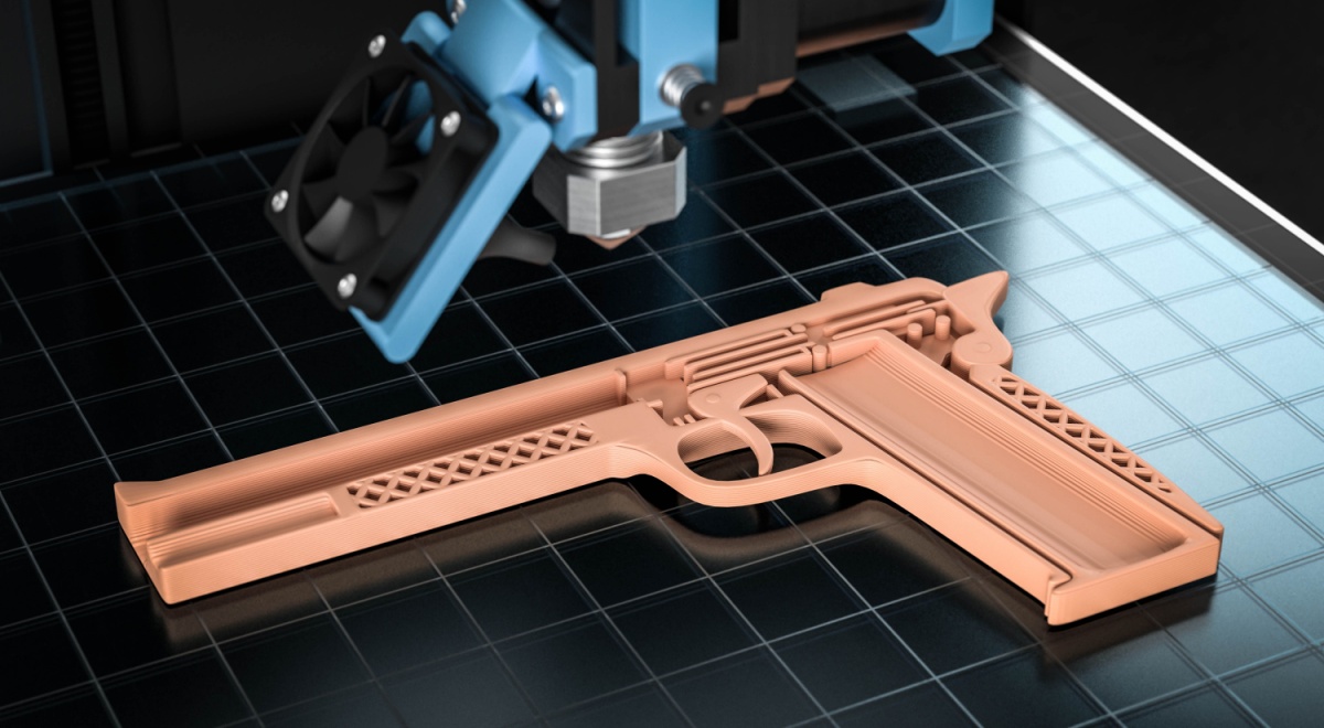 3D printed gun model