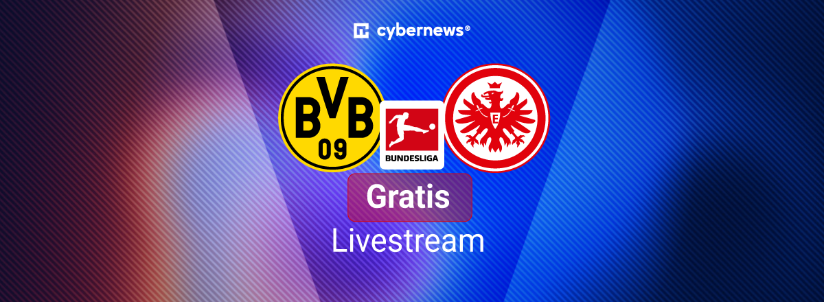 Borussia Dortmund, Eintracht Frankfurt, Logos, blau