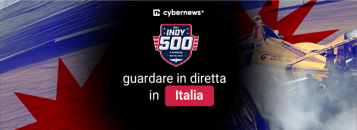 Guarda la 500 Miglia di Indianapolis 2026 dall'Italia