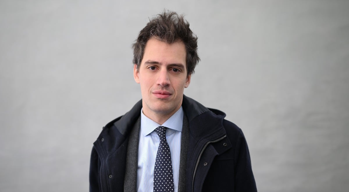 Arthur Mensch, founder of Mistral AI, at the World Economic Forum in Davos