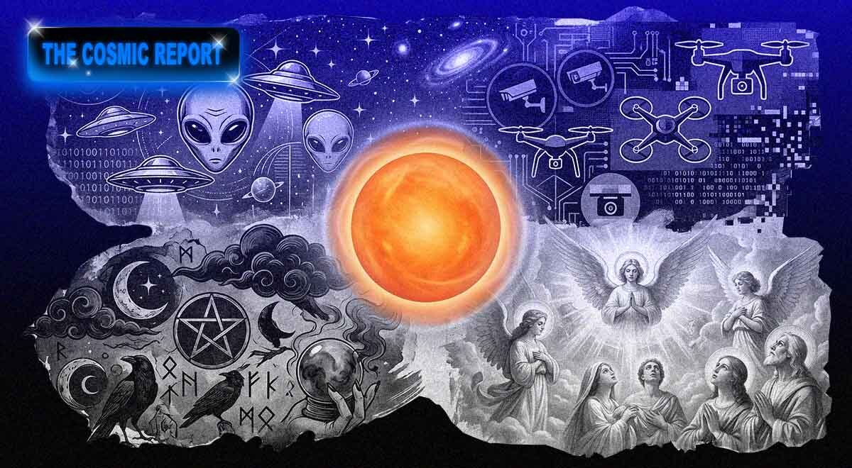 A flurry of aliens and religious imagery in the cosmos.