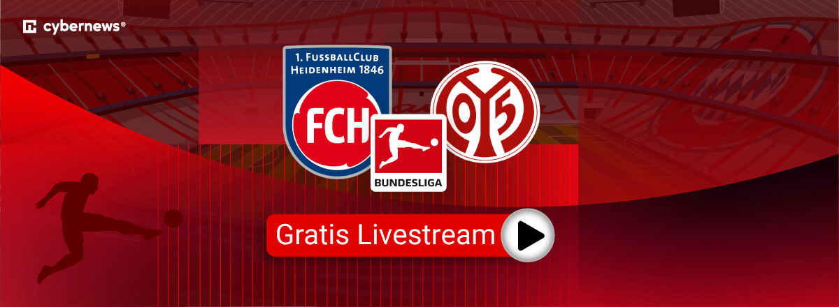 heidenheim gegen mainz, Logos, Livestream, rot