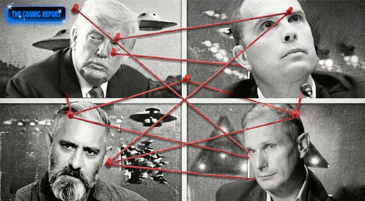 President Trump alongside other UFO whistleblowers.