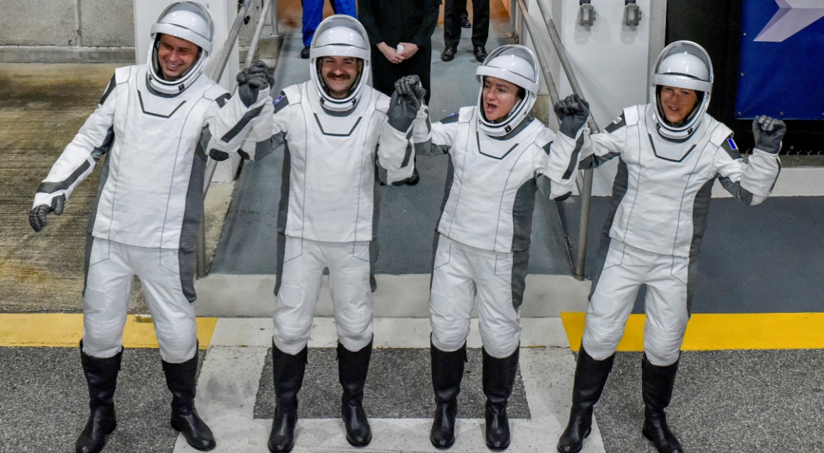 International Space Station launch crew