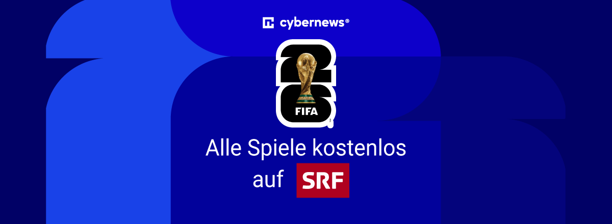 WM 2026 Logo, SRF Logo, blauer Hintergrund