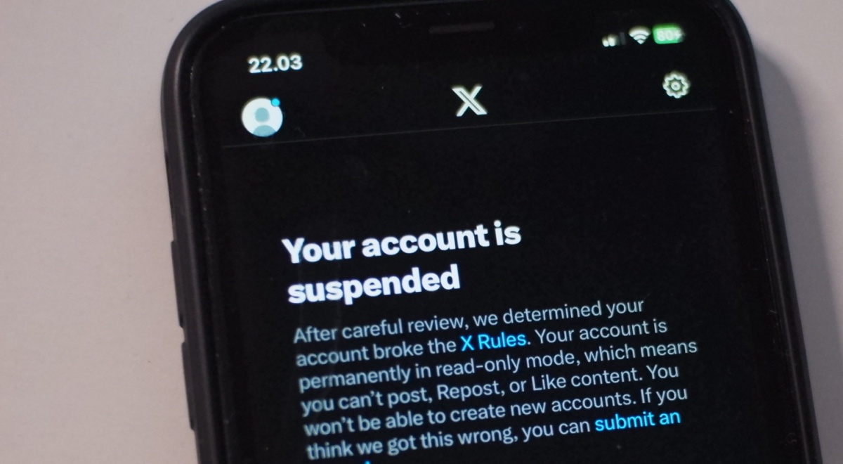 X account suspension