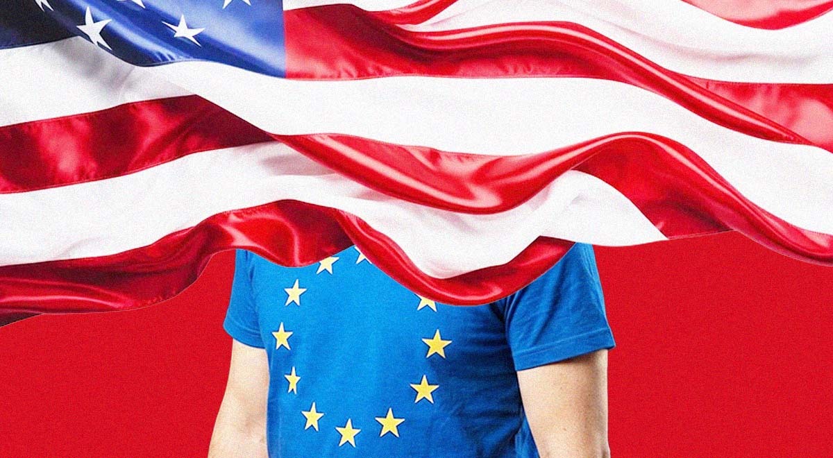 a person with a eu shirt