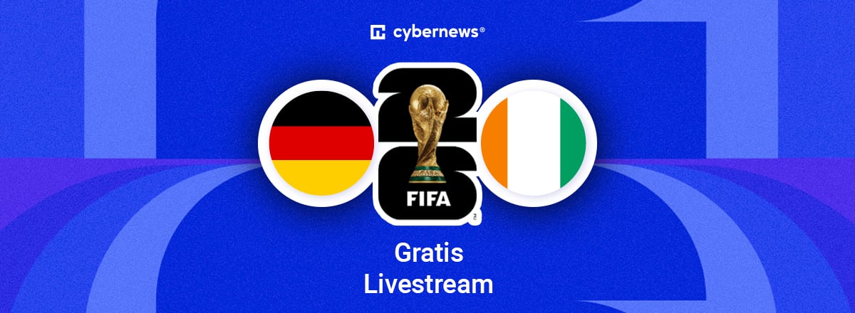 Deutschland gegen Elfenbeinkueste, runde Flaggen, blauer Hintergrund