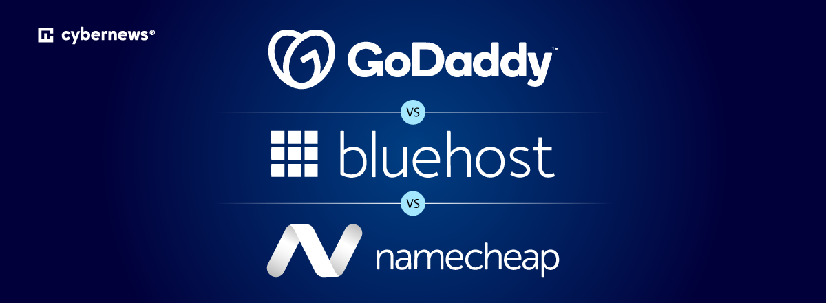 godaddy vs bluehost vs namecheap
