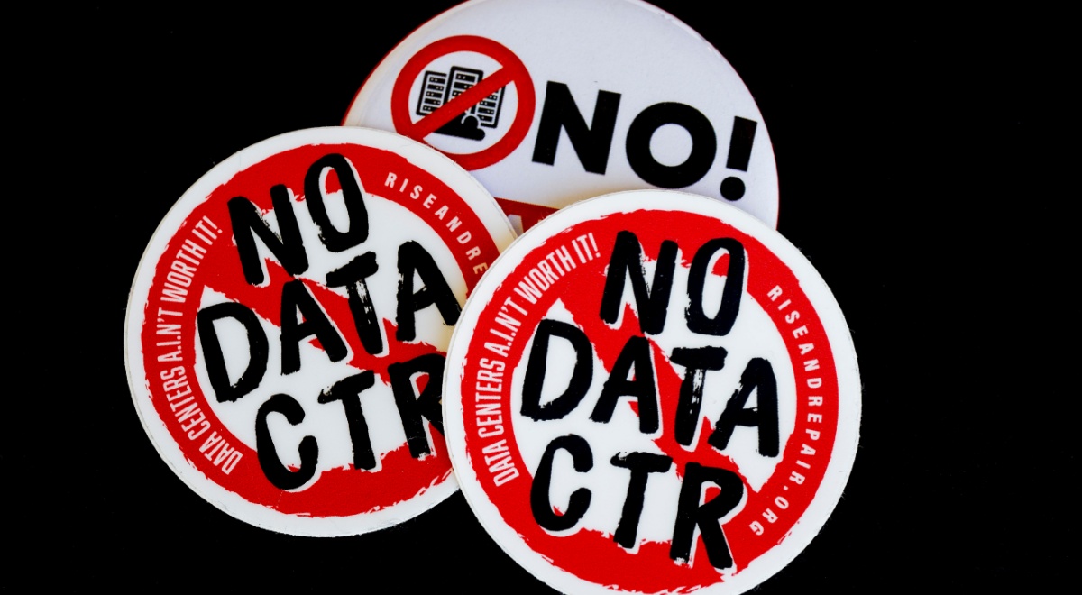 no data ctr sticker, round, black letters