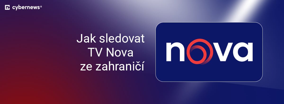 Logo TV Nova, livestream ze zahraničí, modrá