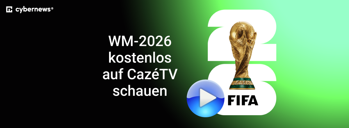 Fußball WM 2026 Logo vor grünem Hintergrund
