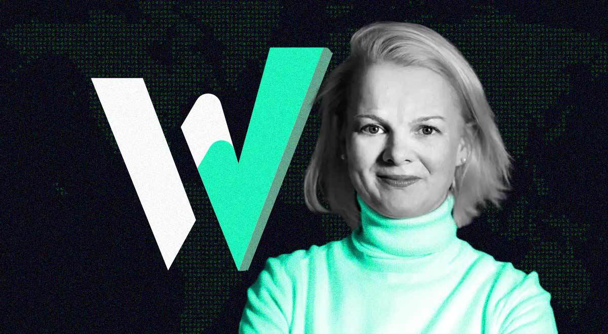 The logo of W Social, the company's CEO Anna Zeiter