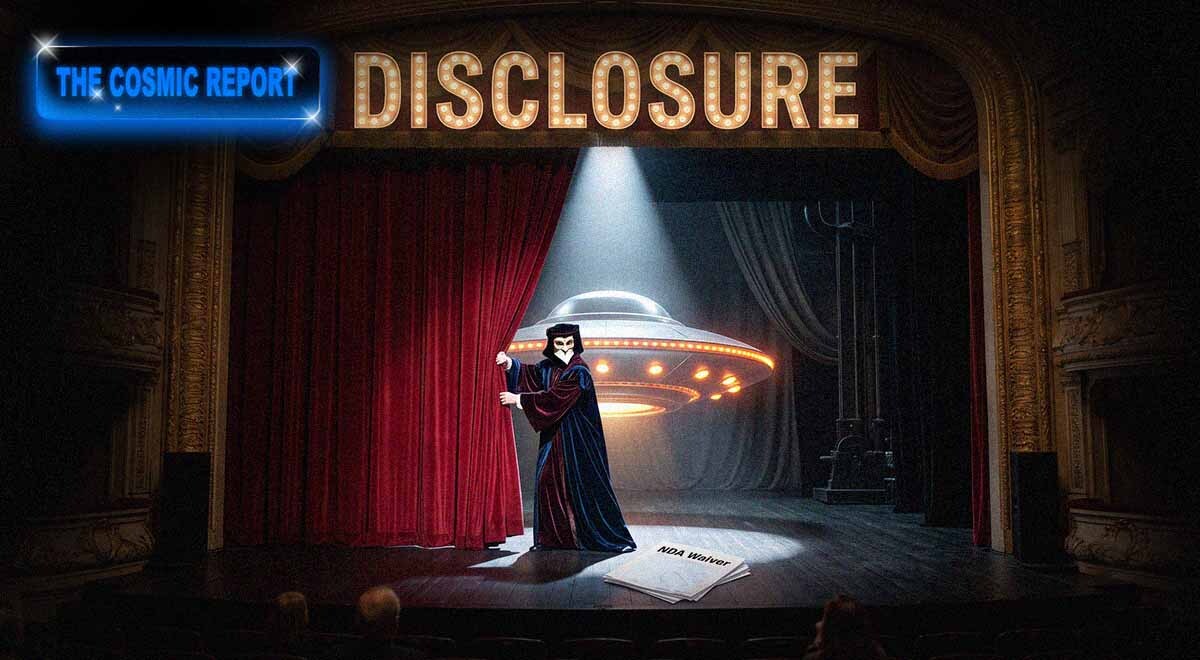 A theater performance of UFO disclosure.