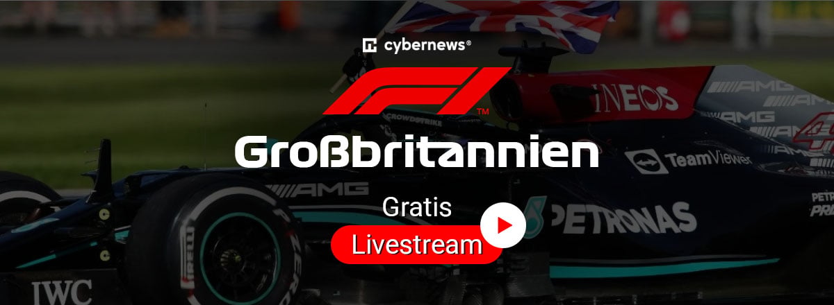 Formel 1 Großbritannien, Gratis-Livestream, schwarz-rot