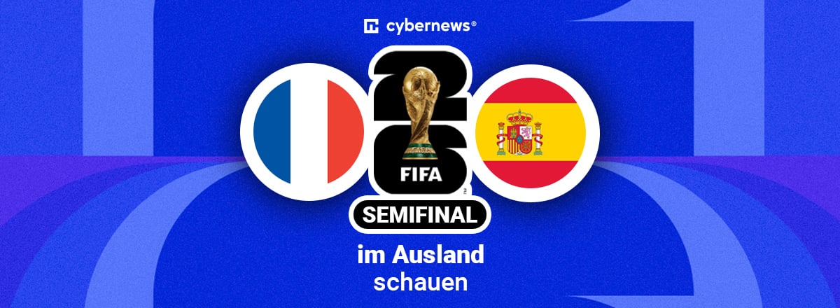 Frankreich vs. Spanien, Flaggen, Gratis-Livestream, blau