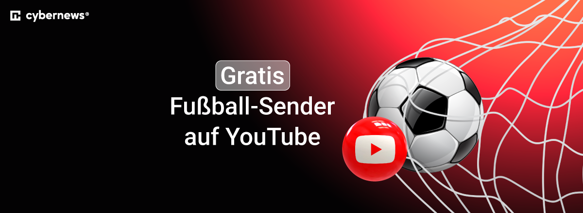 YouTube-Button, Fußball geht ins Netz