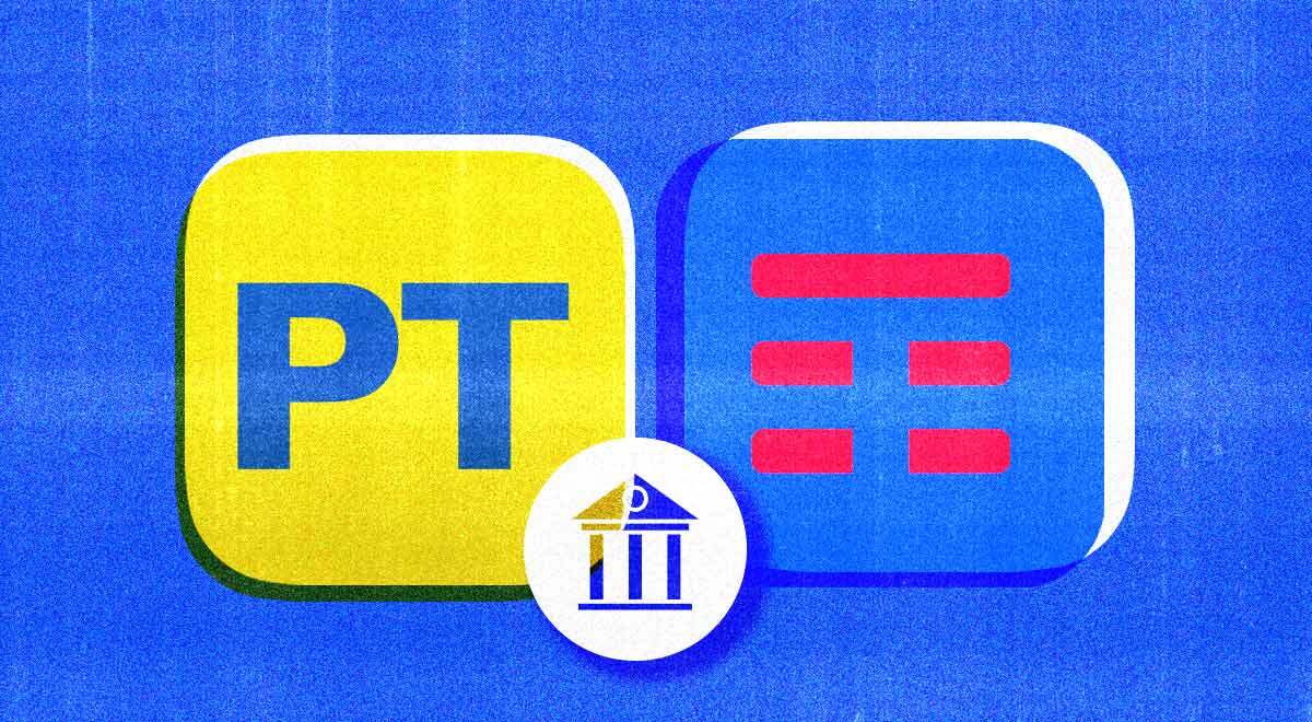 The logos of Poste Italiane and Telecom Italia