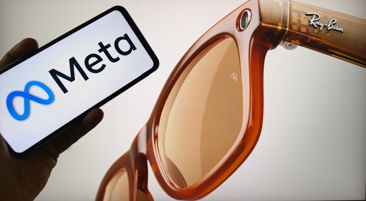 Meta logo Ray-Ban glasses