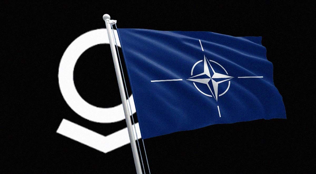Palantir logo, NATO flag