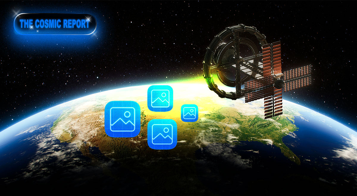 Satellite images.