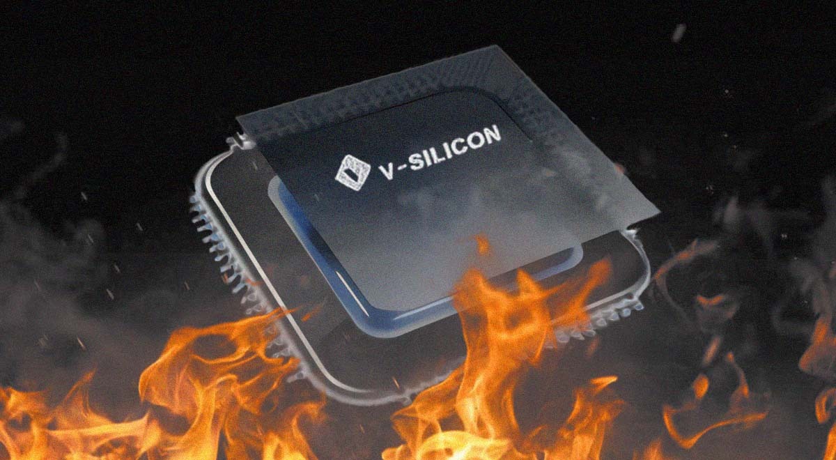 v silicon chip