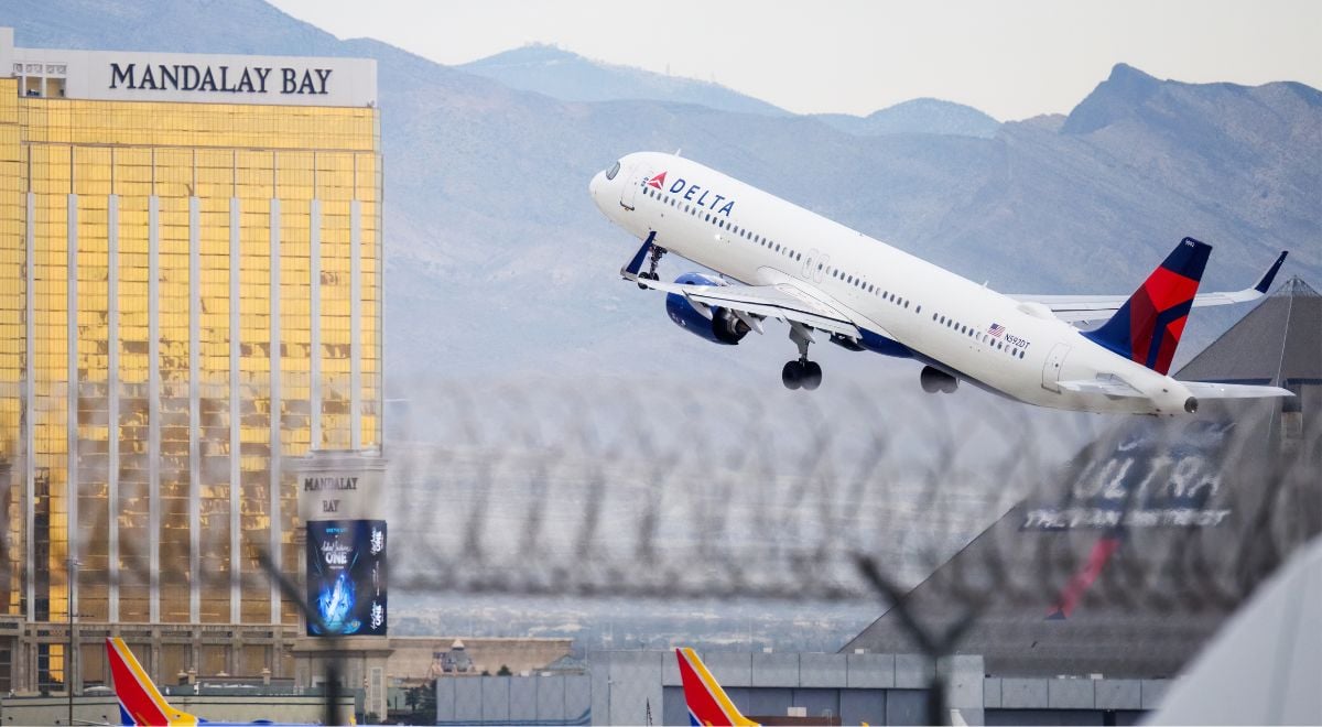 Delta flight Las Vegas - Mandolay Bay Hotel