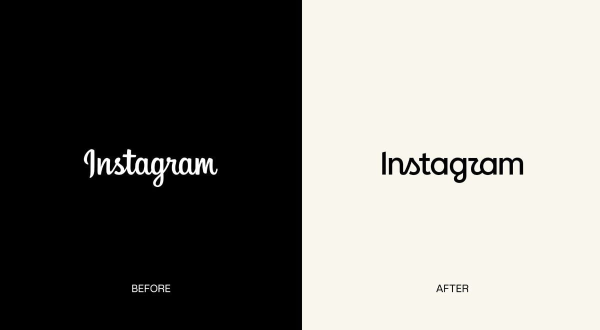 Instagram old - new wordmark