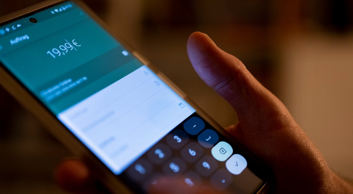 Bank money transfer on a payments app