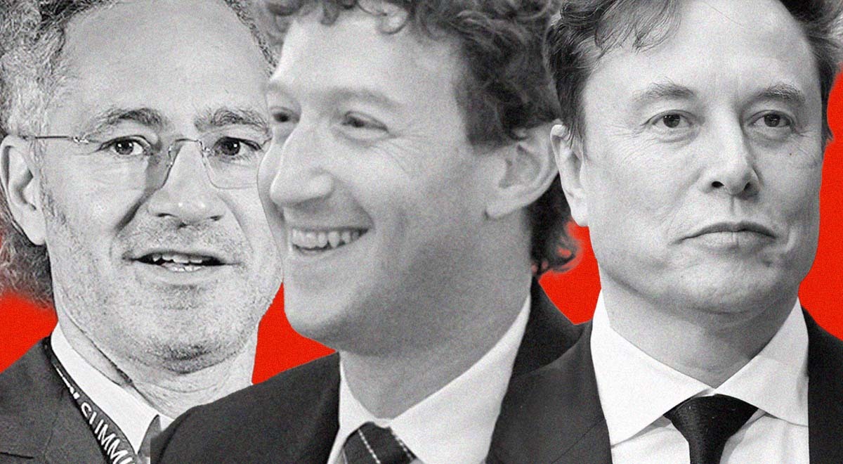 Alex Karp, Mark Zuckerberg, Elon Musk