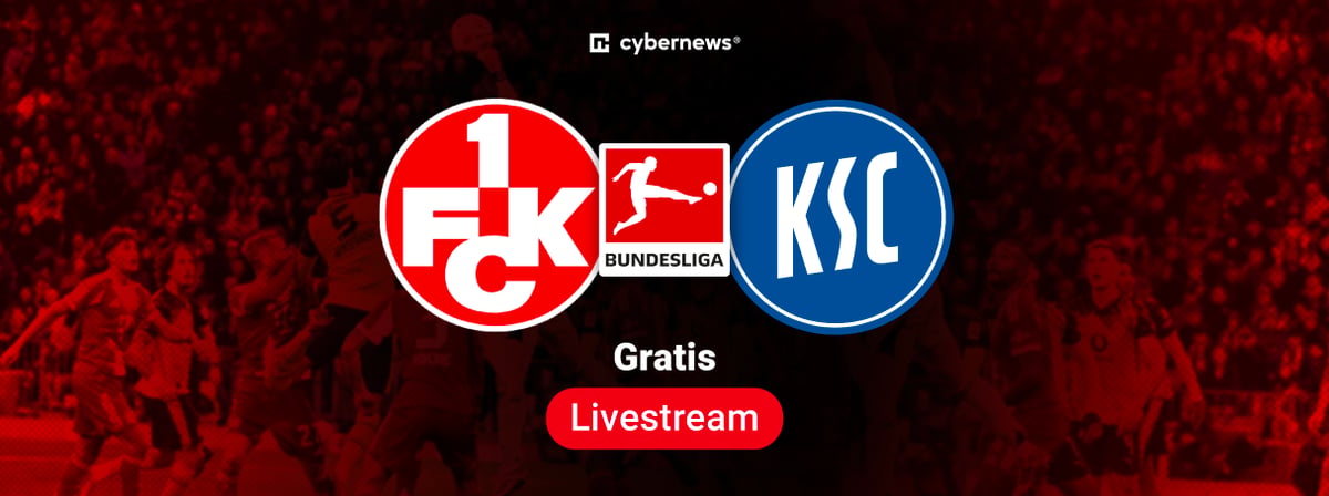 1. FCK vs Karlsruher FC, Team-Logos, 2. Bundesliga Gratis-Livestream, rot