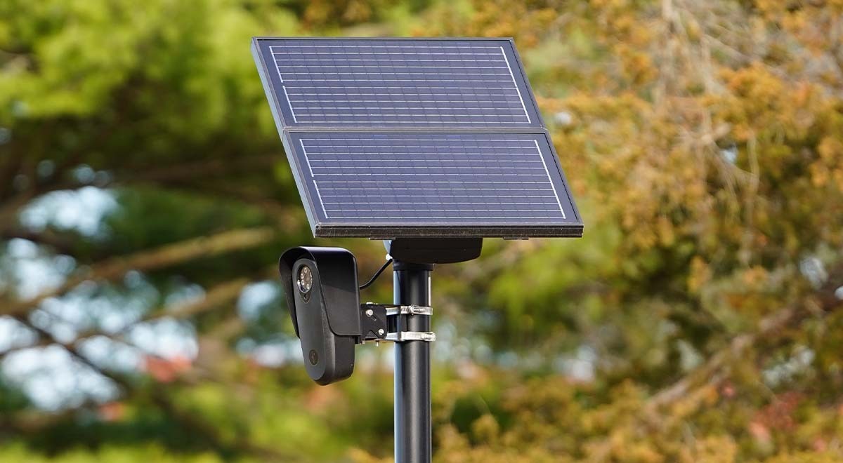 A Flock ALPR camera on a road