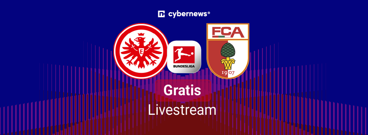 Eintracht Frankfurt vs. FC Augsburg, Team Logos, Bundesliga, Gratis-Livestream