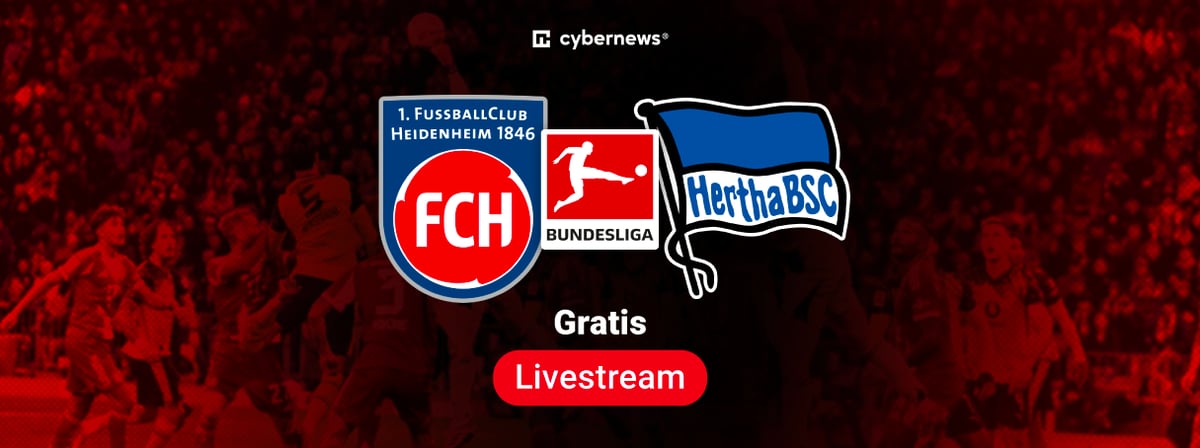 Hertha vs Heidenheim, Team-Logos, 2. Bundesliga Gratis-Livestream, rot