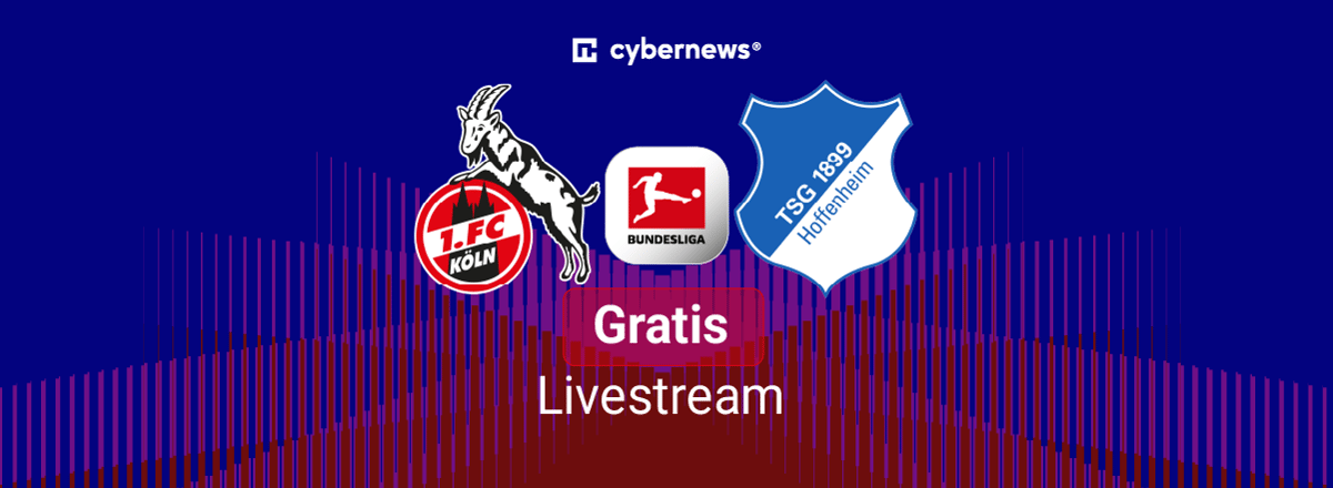1. FC Koeln vs. Hoffenheim, Team Logos, Bundesliga, Gratis-Livestream