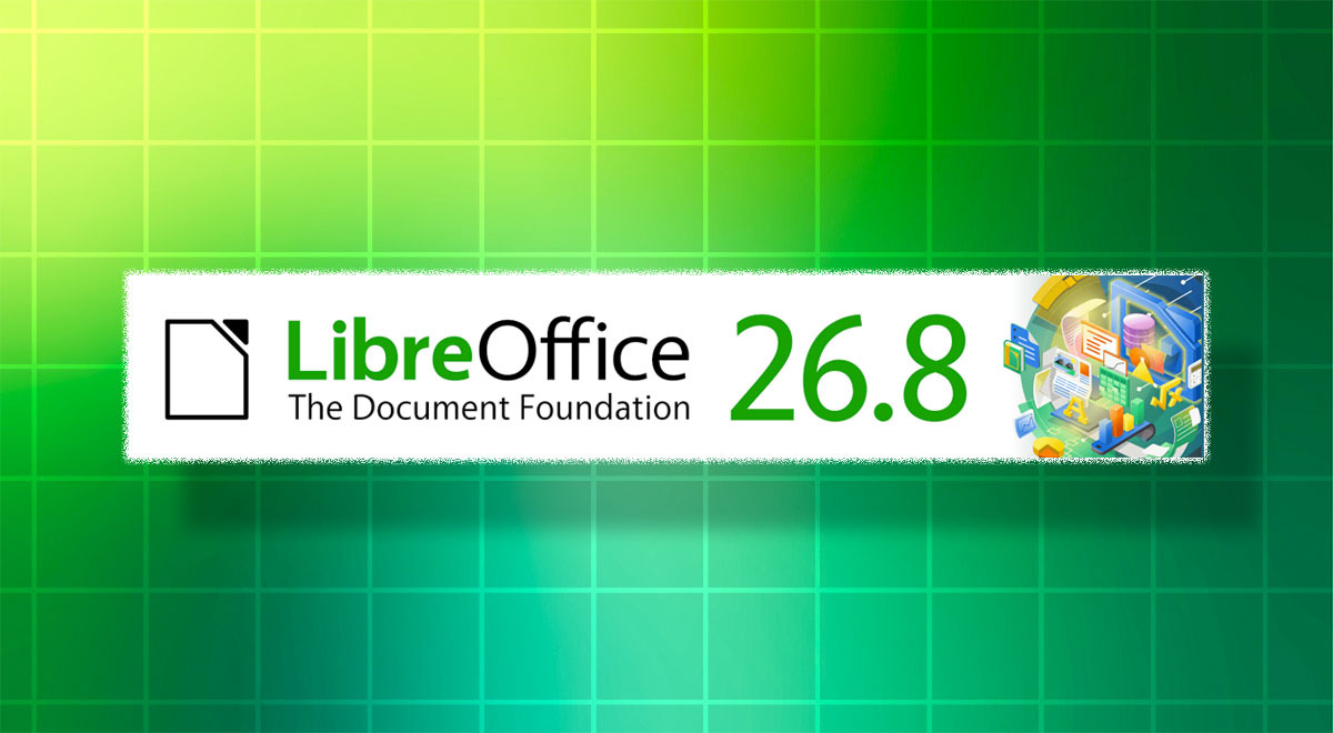 The logo of the latest version of free, open-source productivity suite LibreOffice 28.6