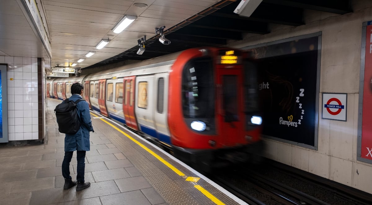 london underground train