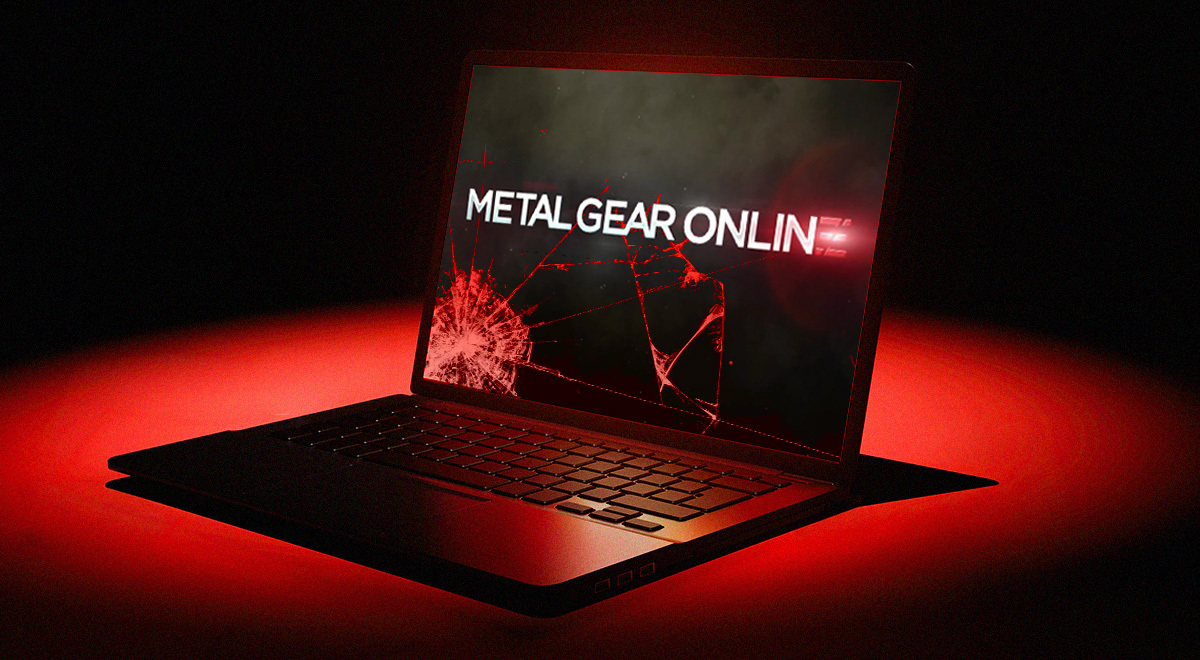 a gaming laptop, metal gear online