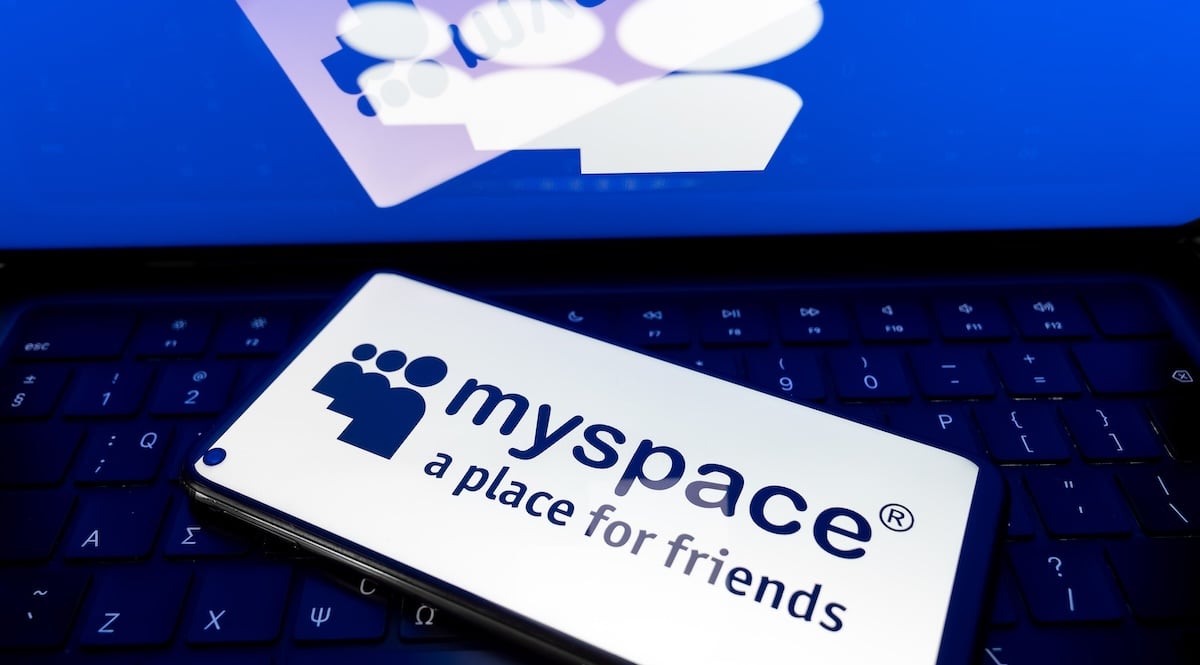 myspace logo phone computer