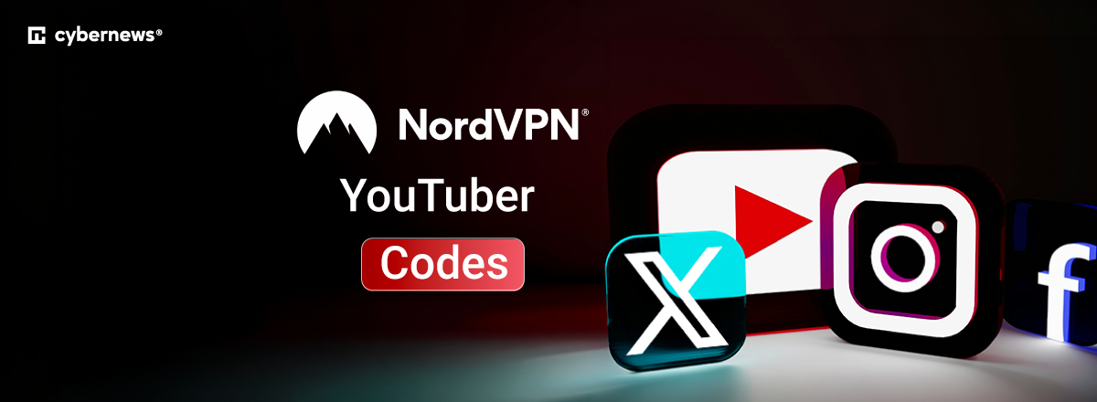 YouTuber & Influencer Logos, Gutscheincodes, NordVPN, schwarz