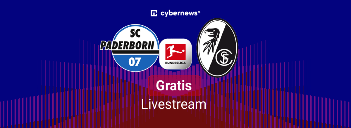 Paderborn vs. SC Freiburg, Team Logos, Bundesliga, Gratis-Livestream