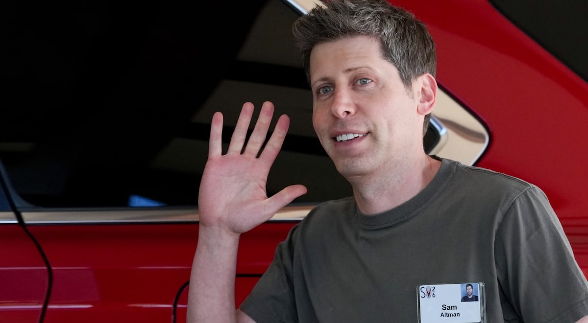 sam altman hand wave